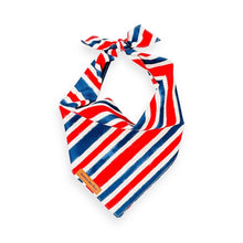Load image into Gallery viewer, Pawtriotic Striped Dog Bandana
