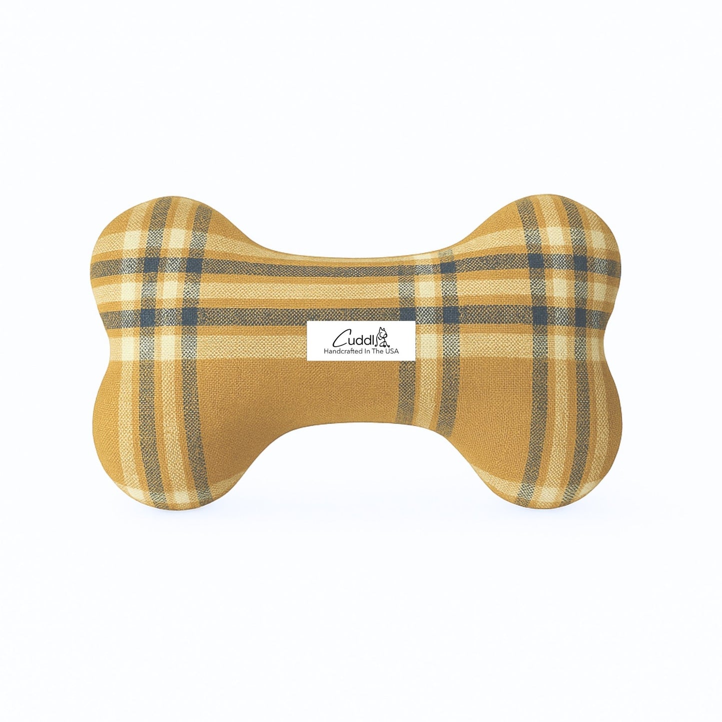 Camel Flannel Dog Bone Squeaky Toy