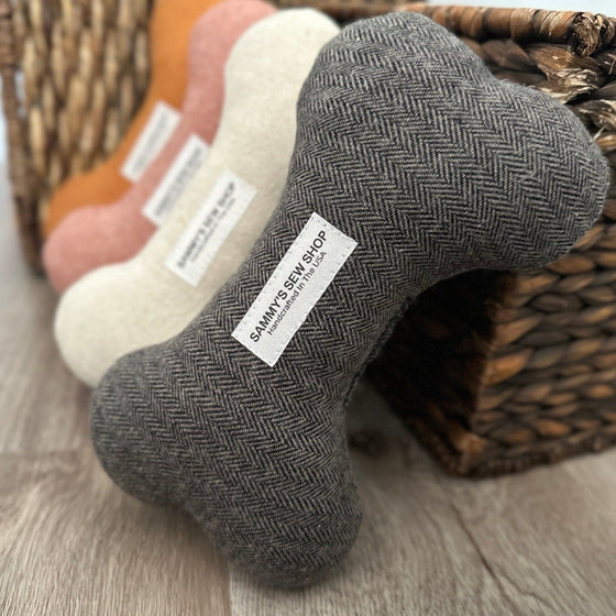 Charcoal Herringbone Squeaky Toy Lifestyle Preview Image