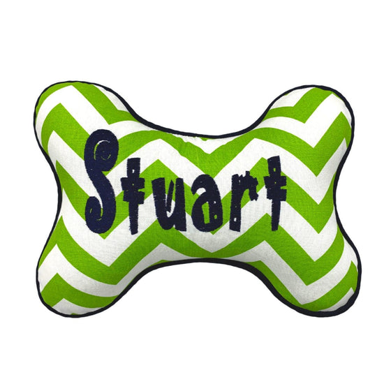Chartreuse Zig Zag Bone Pillow Preview Image