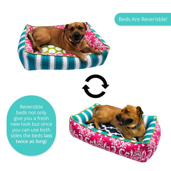 Red Buffalo Plaid Snuggler Dog Bed Lifestyle Preview Image