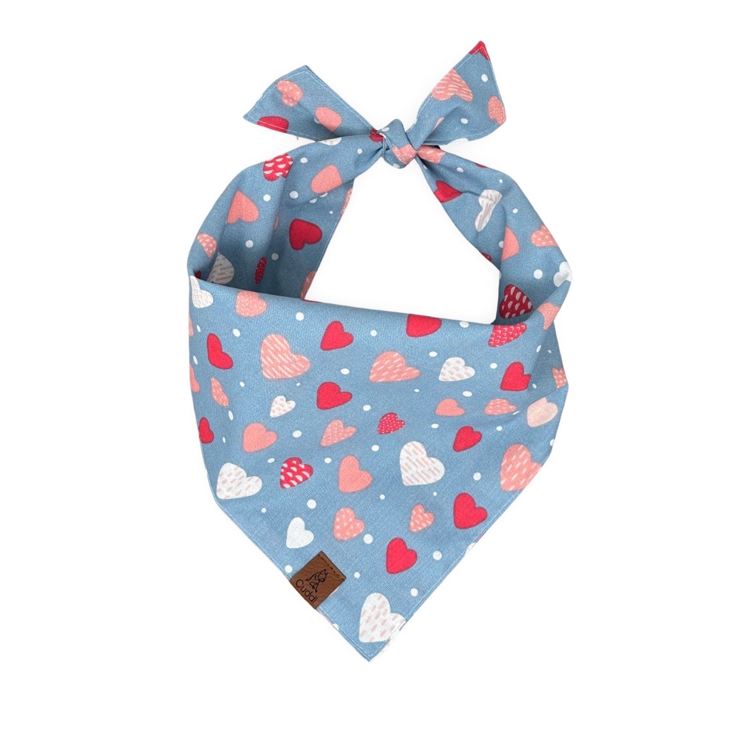 Feeling The Blues Heart Dog Bandana