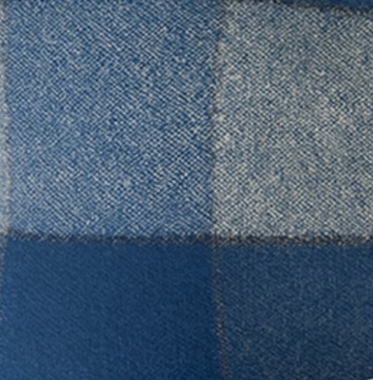 Blueberry Check Dog Bone Squeaky Toy