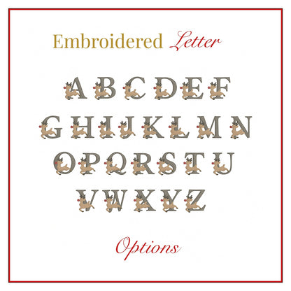 Monogrammed Rudolf Pet Bandana