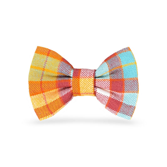 Flannel dog bow, hawthorne fall flannel, dog bow, dog wear, dog neckwear