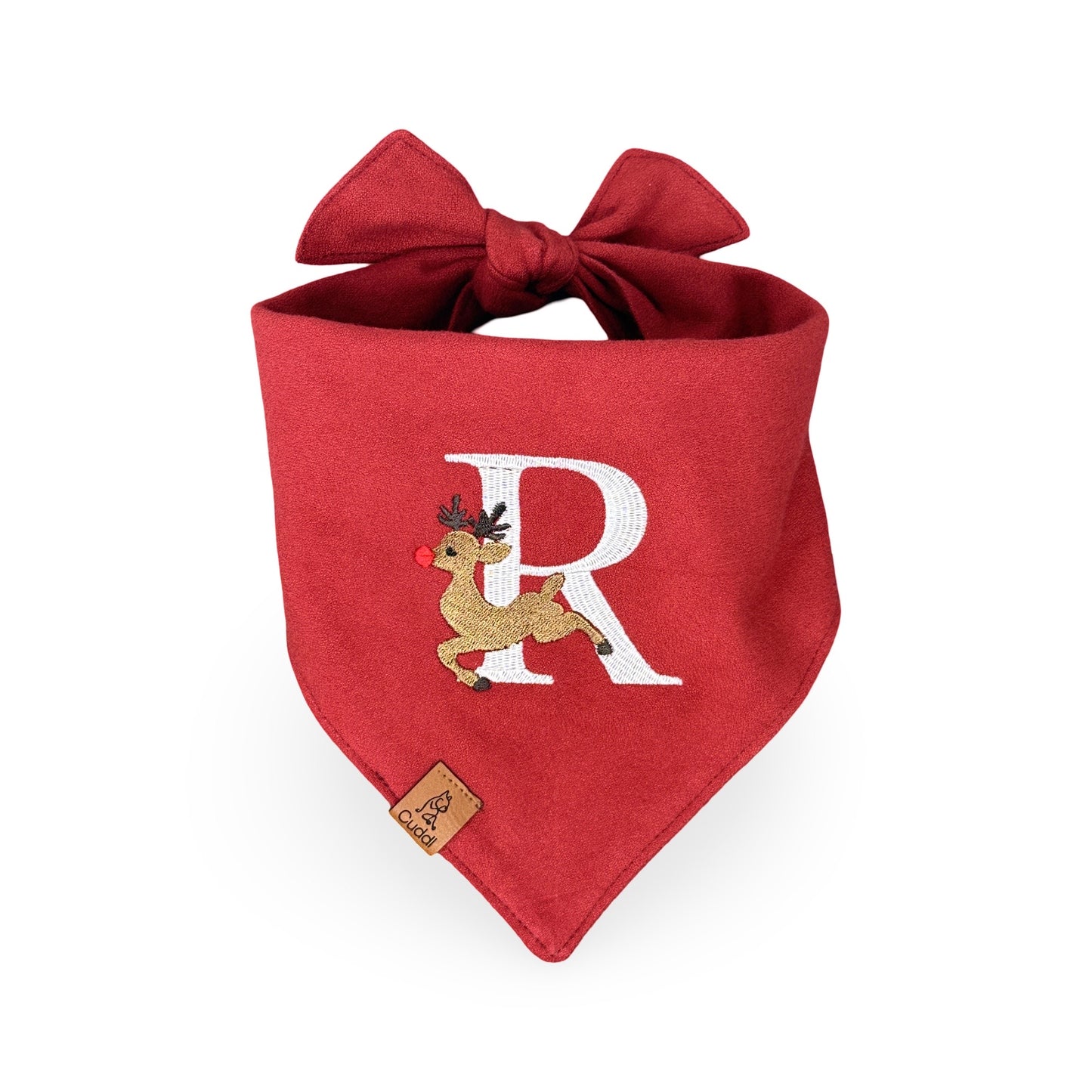 Monogrammed Rudolf Pet Bandana