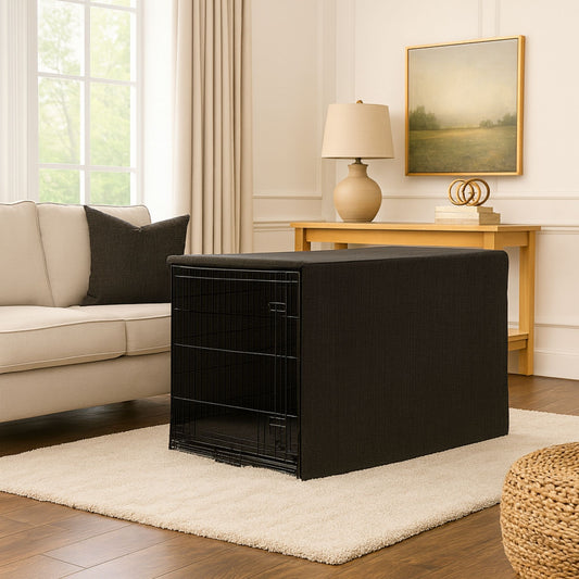 Ink Textured Solids Crate Cover