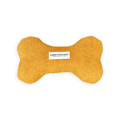 pumpkin spice herringbone dog toy