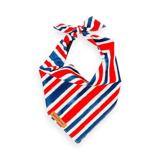 Pawtriotic Striped Dog Bandana