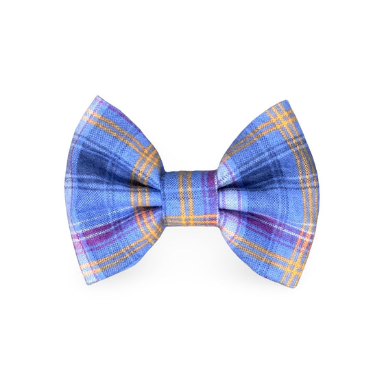 Hydrangea Tattersall Dog Bow Tie Preview Image