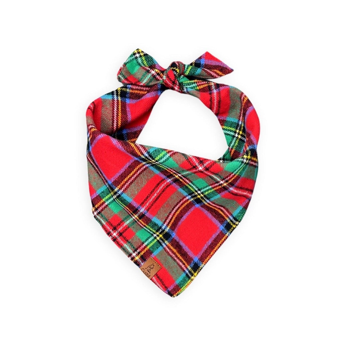 Christmas Tartan Flannel Dog Bandana