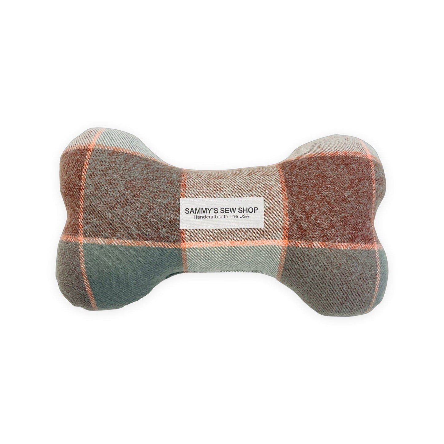 Vail Flannel Dog Bone Squeaky Toy