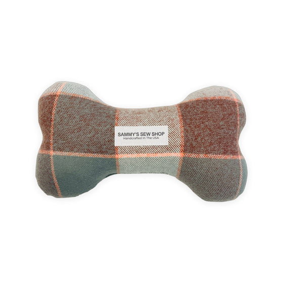 Vail Flannel Dog Bone Squeaky Toy Preview Image