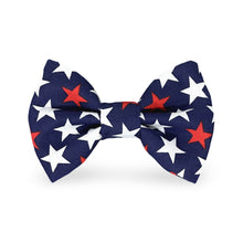 Load image into Gallery viewer, navy star dog bow tie
