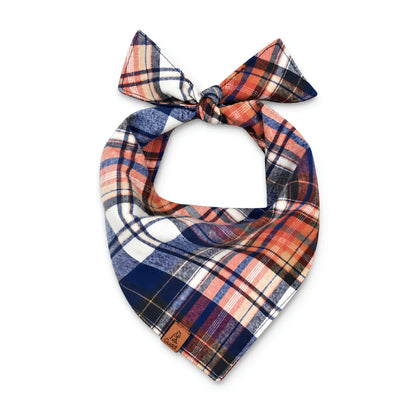 Autumn Trail Flannel Dog Bandana