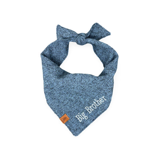 Blue Baby Brother Dog Bandana