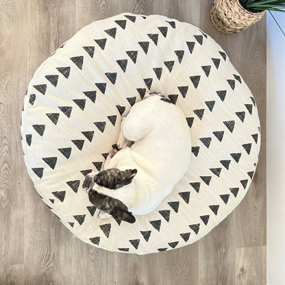 Boho Round Dog Bed