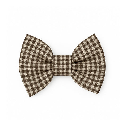 Chestnut Gingham Bowtie