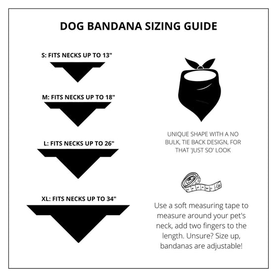 Black Windowpane Dog Bandana Lifestyle Preview Image