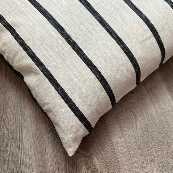 Modern Stripe Pillow Bed Lifestyle Preview Image