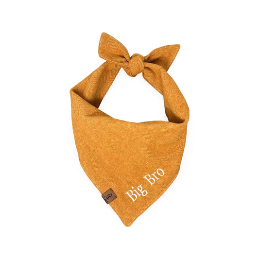 Orange Baby Brother Dog Bandana