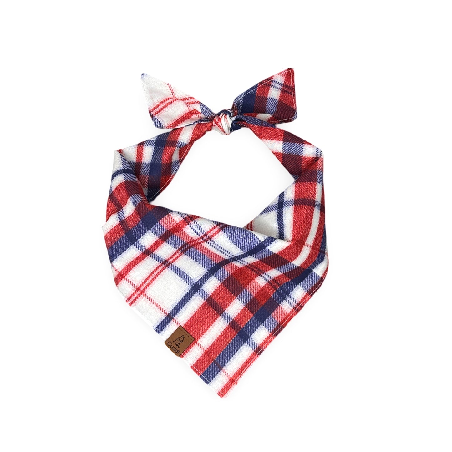 Patriotic Plaid Dog Bandana