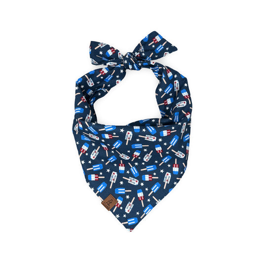 Red White & Cool Dog Bandana