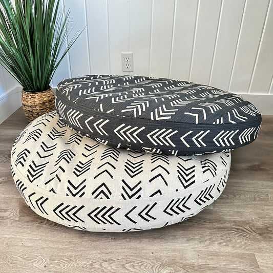 Mud Cloth Round Dog Bed