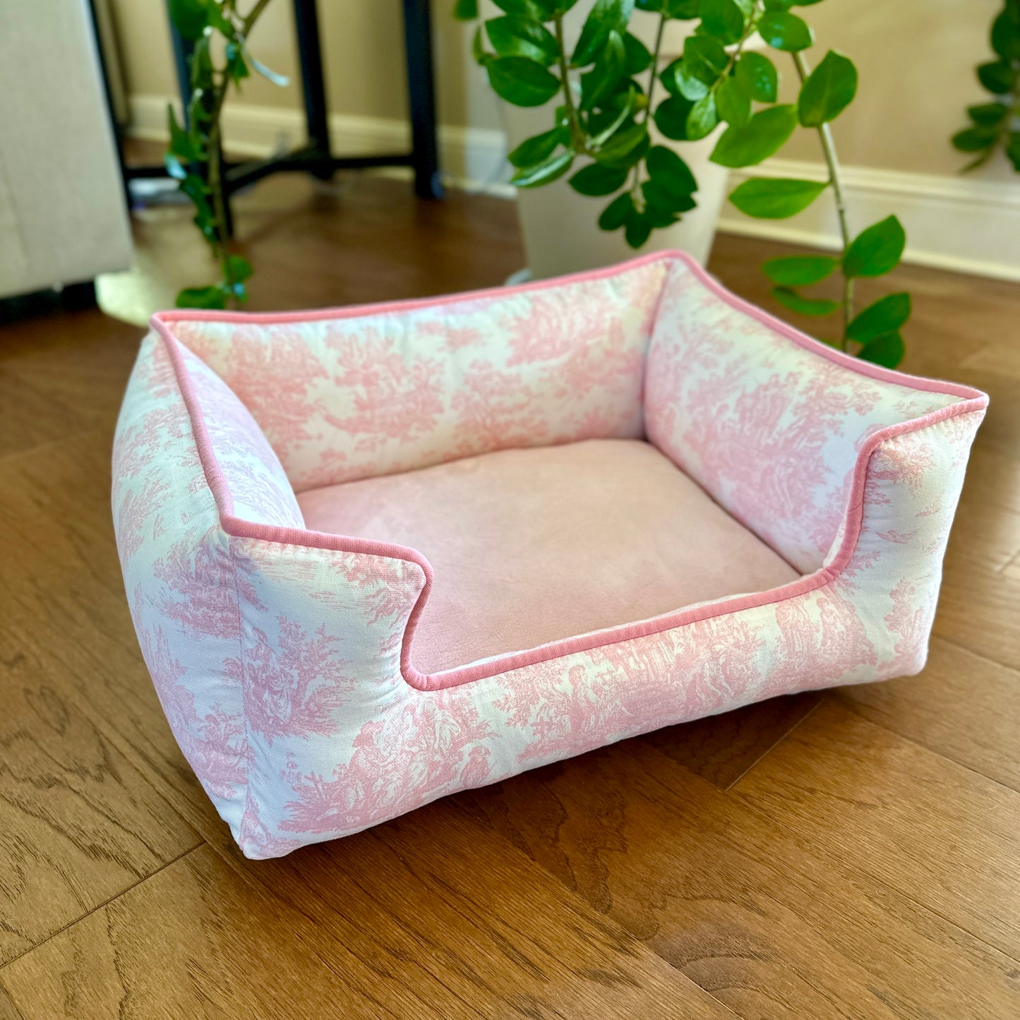 Pink Toile Drifter Dog Bed