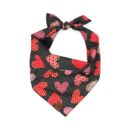 With All My Heart Dog Bandana