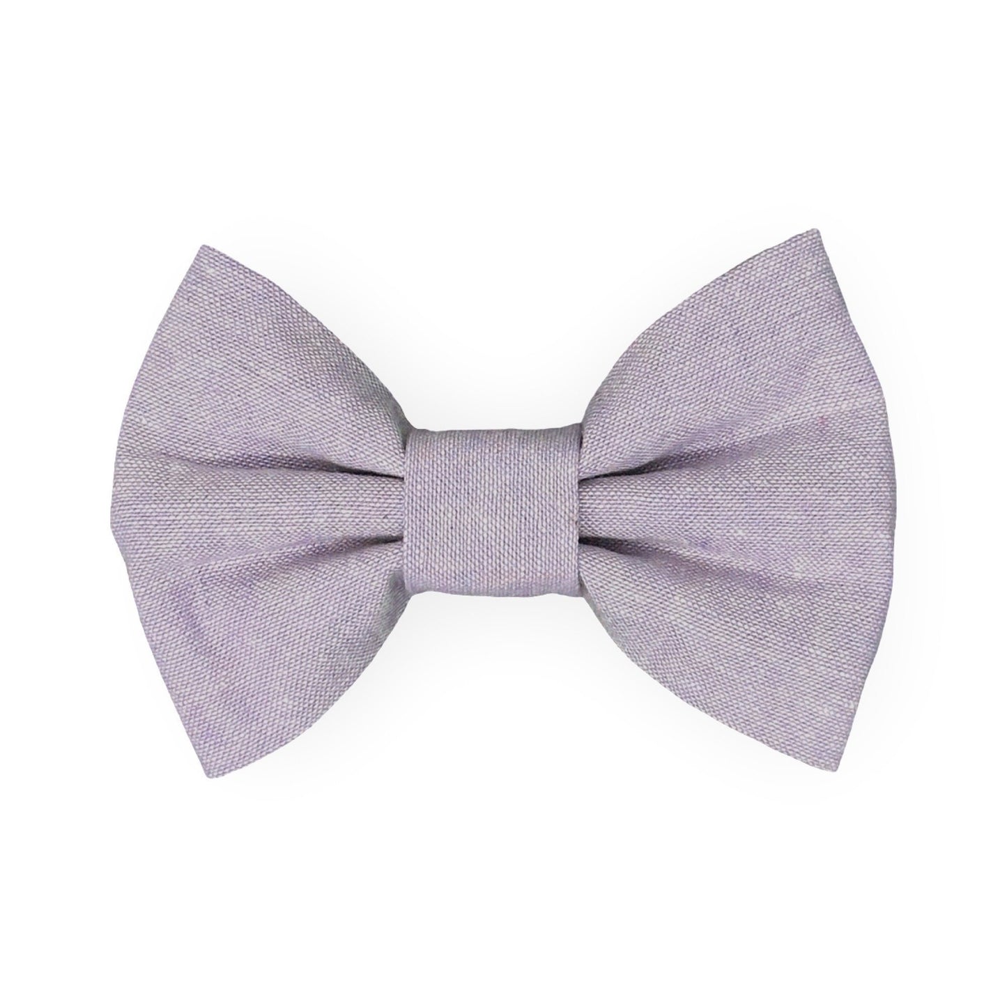 lavender linen bow tie for dogs at weddings