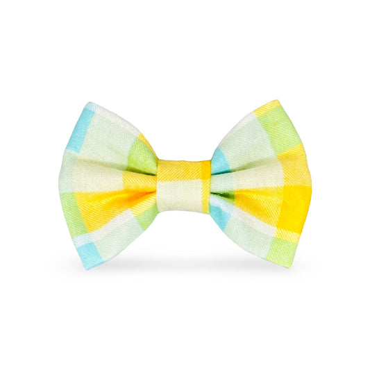 Peeps Plaid Dog Bow Tie