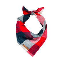 Load image into Gallery viewer, Fall Plaid Flannel Dog Bandana