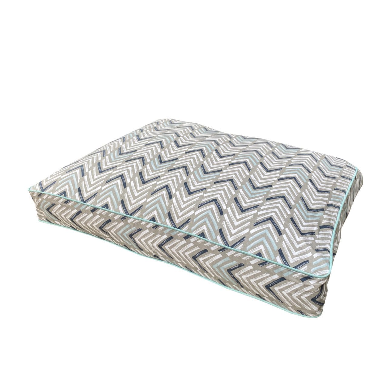 Blue and teal mattress dog bed