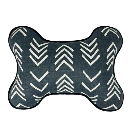 Black dog pillow