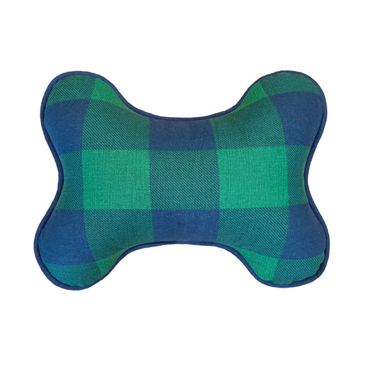 Blue green dog pillow