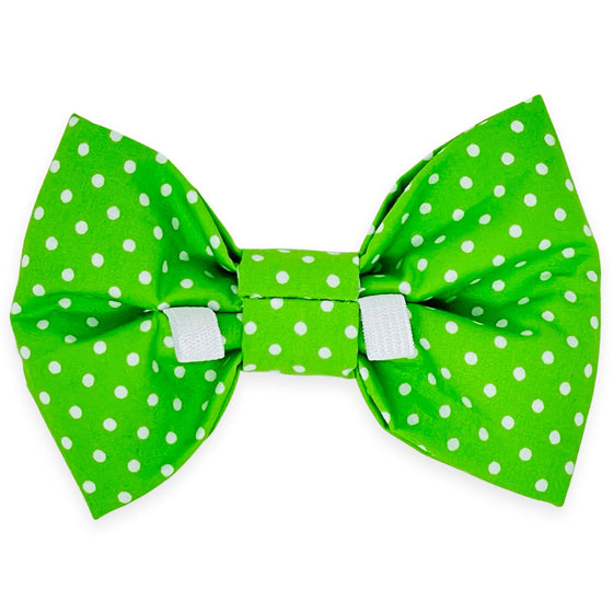 Green Mini Dot Bow Tie Lifestyle Preview Image