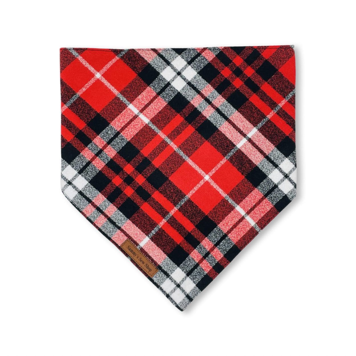 Red stripe pet bandana