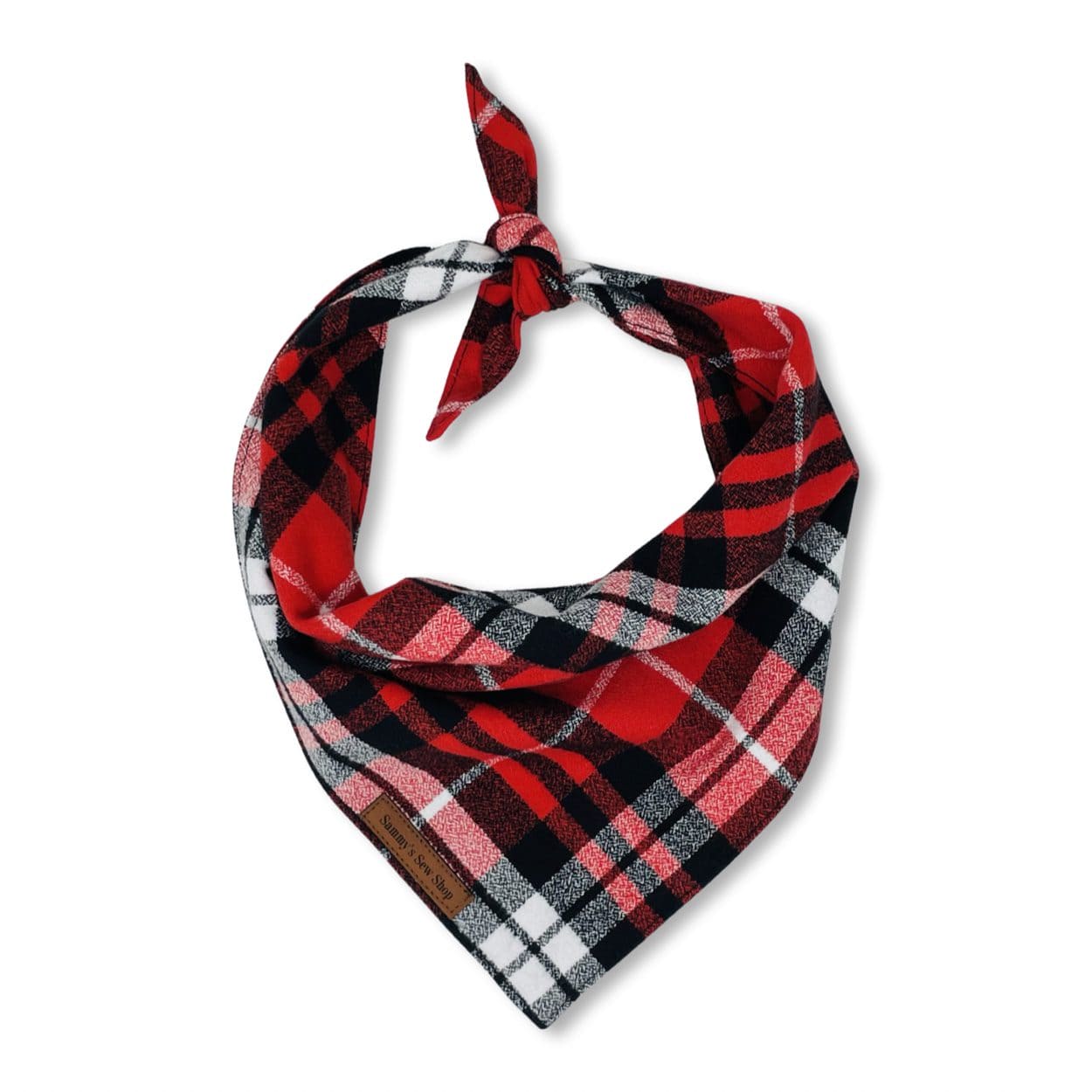 Red stripe pet bandana