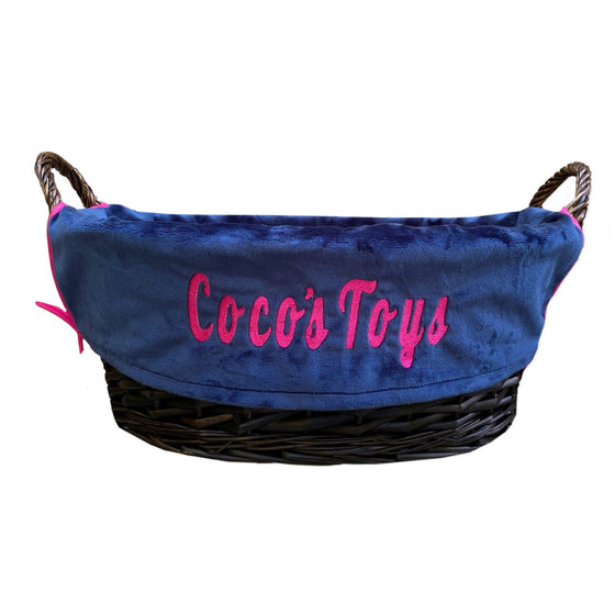Navy Minky Toy Basket Preview Image