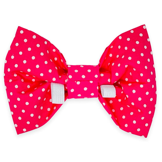 Pink Mini Dot Bow Tie Lifestyle Preview Image