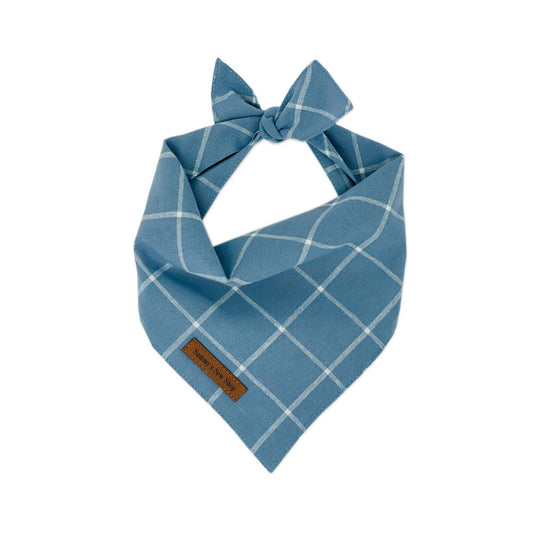 Blue pet bandana