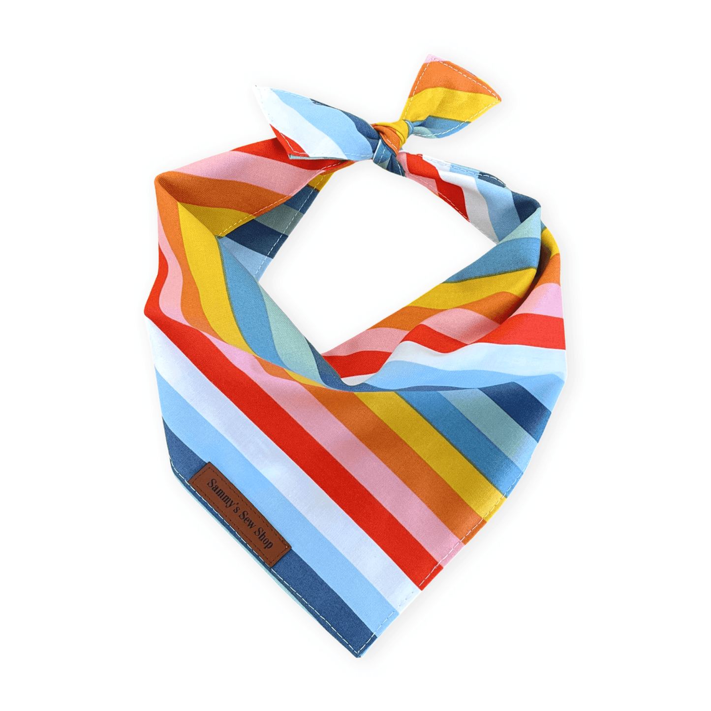 Retro Rays Striped Dog Bandana