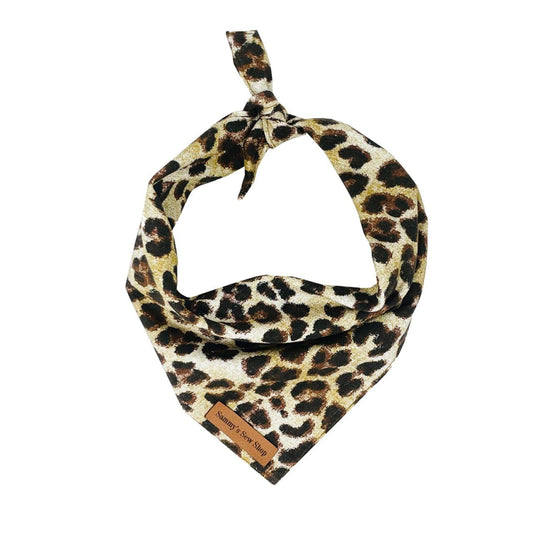 Leopard dog bandana