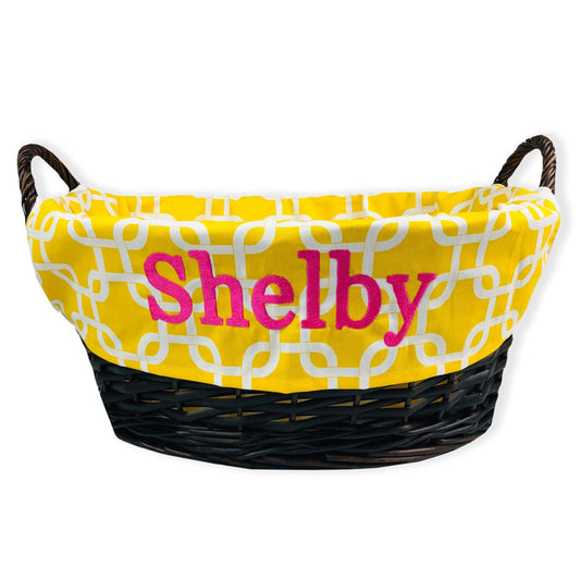 Yellow toy basket