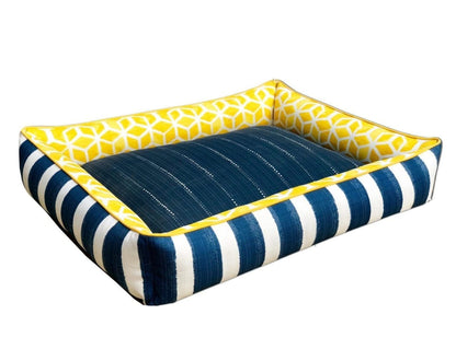 Pineapple Poolside Snuggler Dog Bed