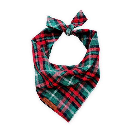 Klaus Plaid Flannel Dog Bandana Preview Image